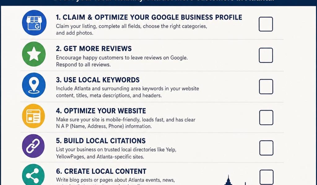 Local SEO checklist in Atlanta
