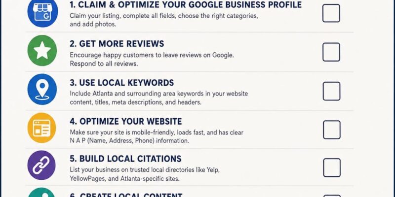 Local SEO checklist in Atlanta